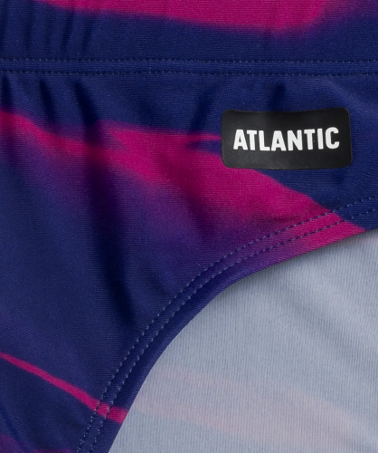 Плавки мужские спорт Atlantic, 1 шт. в уп., полиамид, голубые + розовые, KMT-337