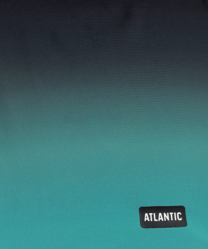 Купальные шорты мужские Atlantic, 1 шт. в уп., полиамид, черные + зеленые, KMS-317