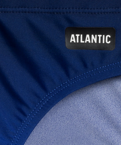 Плавки мужские спорт Atlantic, 1 шт. в уп., полиамид, темно-синие + голубые, KMT-336