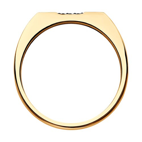 51-112-02288-1 - Кольцо из золота с фианитами