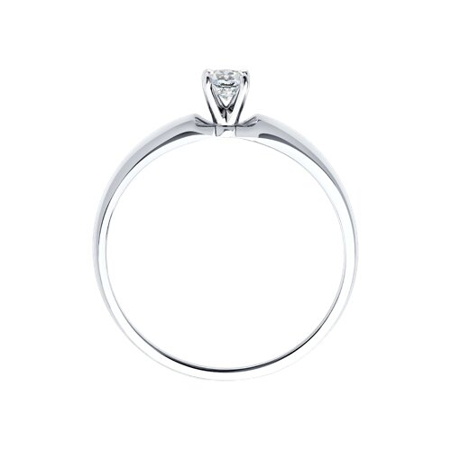 1012135-3 - Кольцо из белого золота с бриллиантом