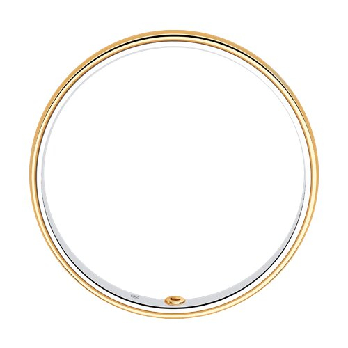 1114041-01 - Обручальное кольцо из комбинированного золота с бриллиантом