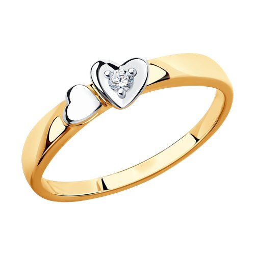 1011553 - Помолвочное кольцо из золота с бриллиантом