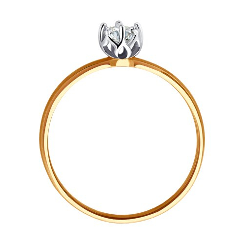 018493 - Кольцо из золота с фианитом
