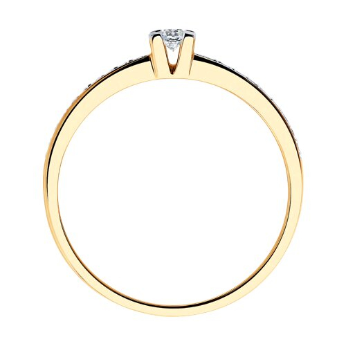 1012003 - Кольцо из золота с бриллиантами