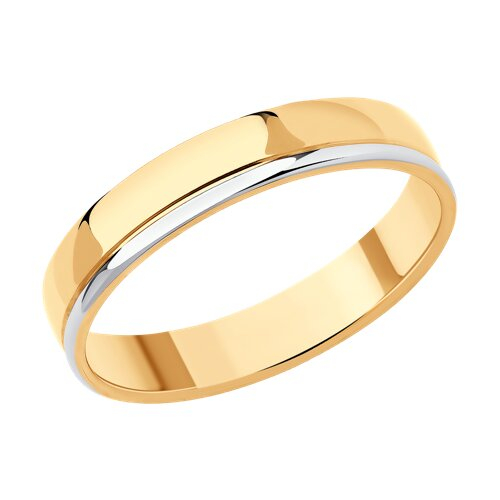 110232 - Обручальное кольцо из комбинированного золота