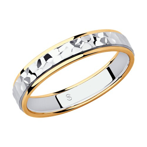 114120-11 - Обручальное кольцо из комбинированного золота