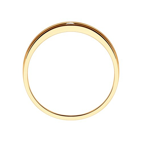 1111295-01 - Обручальное кольцо из золота с бриллиантом