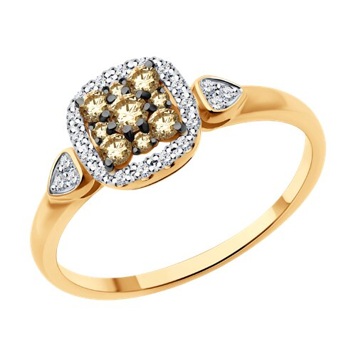 1012633 - Кольцо из золота с бриллиантами