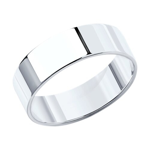 110230 - Обручальное кольцо из белого золота