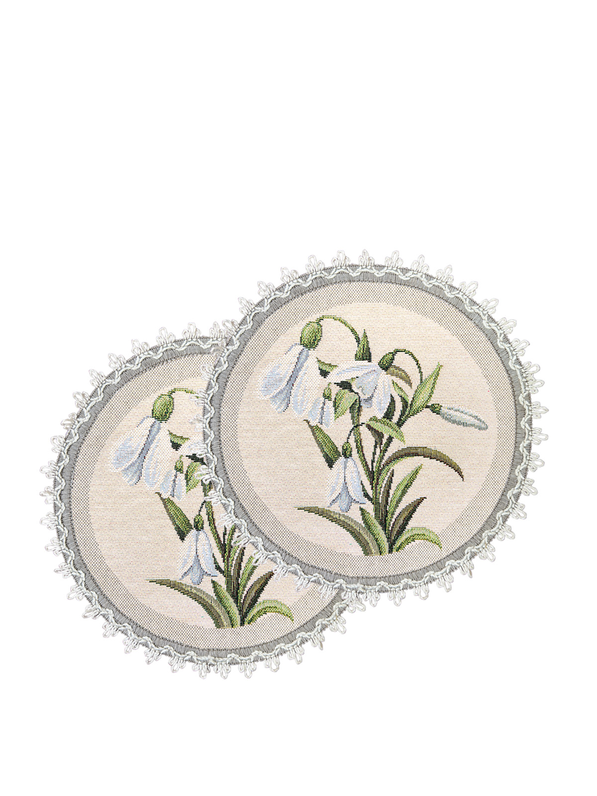 Подснежники Комплект салфеток 2шт д24 см 2413147