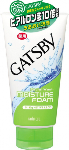 Увлажняющая пенка для умывания для жирной и проблемной кожи с ароматом морской свежести Gatsby Facial Wash Moisture Foam, MANDOM  130 г