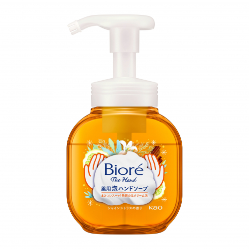 Мыло-пенка для рук антибактериальная с ароматом Цитрусов The Hand Foam Shine Citrus Biore, Kao, 250 мл