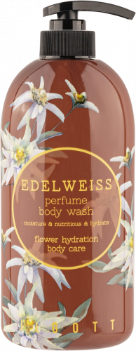 Гель для душа с экстрактом эдельвейса Edelweiss Perfume Body Wash, Jigott 750 мл