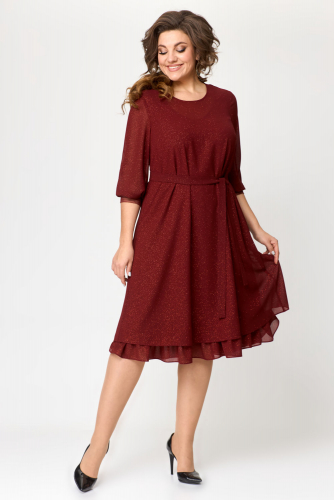 Платье Novella Sharm 3964-3-Р бордовый