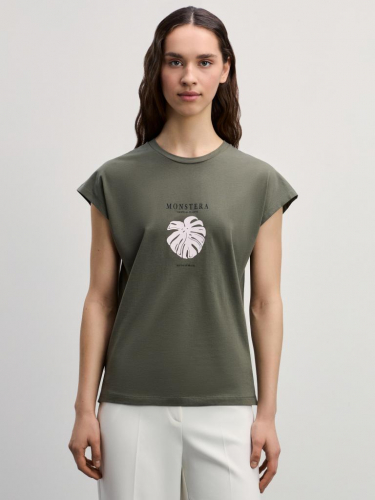 футболка женская хаки/оливковый