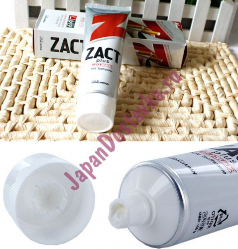 Зубная паста Zact с эффектом отбеливания кофейного и никотинового налета, CJ Lion 150 г