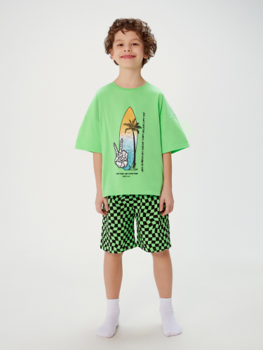 Пижама детская для мальчиков Zimovit 20134280007 зеленый
