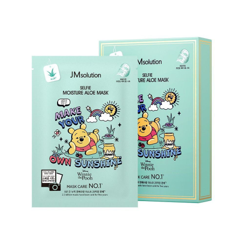 JMSolution/ НАБОР ТКАНЕВЫХ МАСОК DISNEY SELFIE MASK 30мл*10шт. (MOISTURE ALOE)