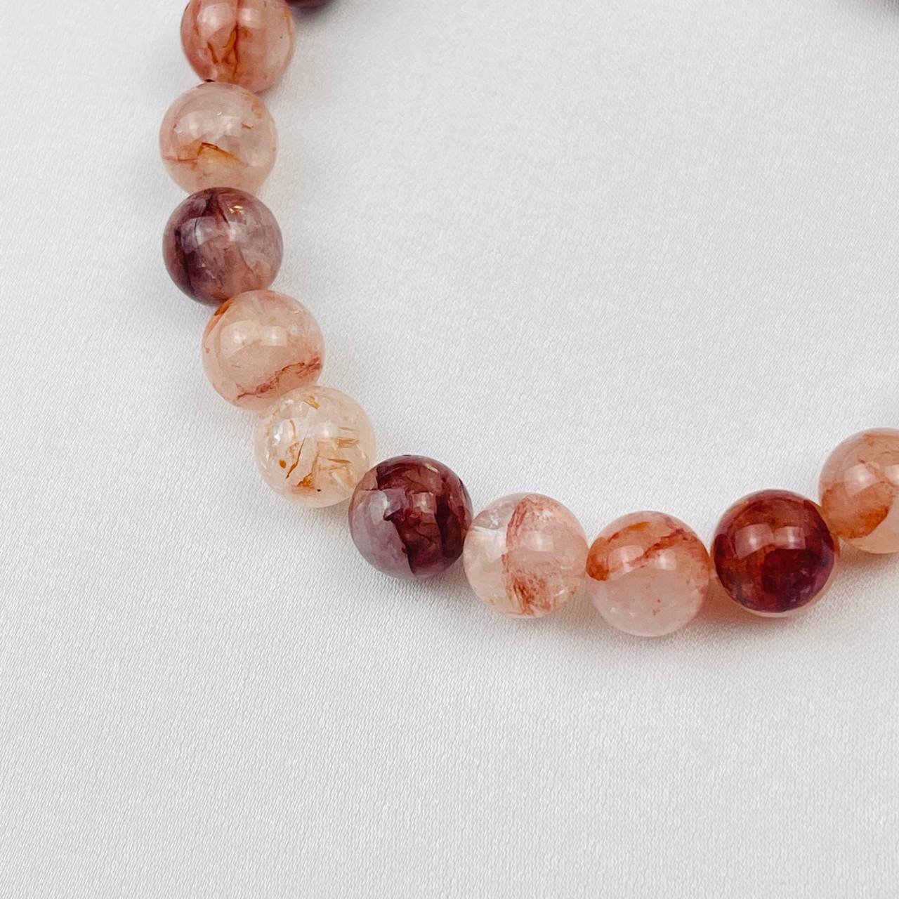 Радуга Самоцветов Браслет из Кварца с включением Гематита