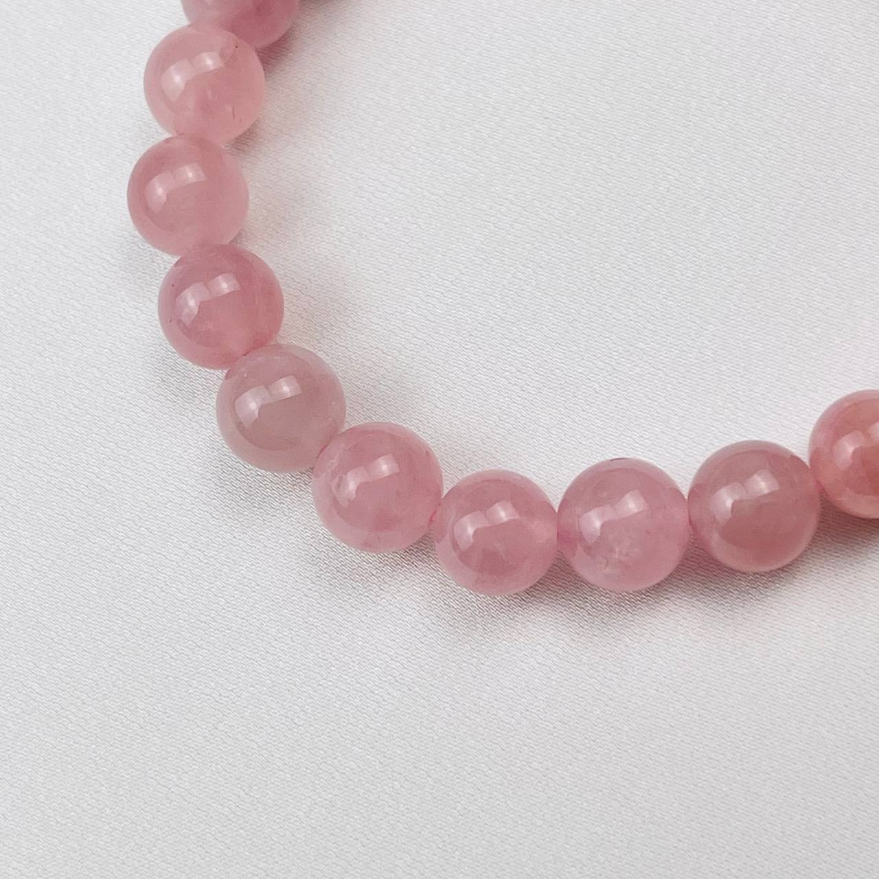 Радуга Самоцветов Браслет из мадагаскарского Розового кварца