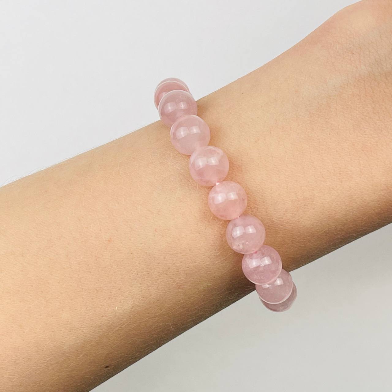 Радуга Самоцветов Браслет из мадагаскарского Розового кварца