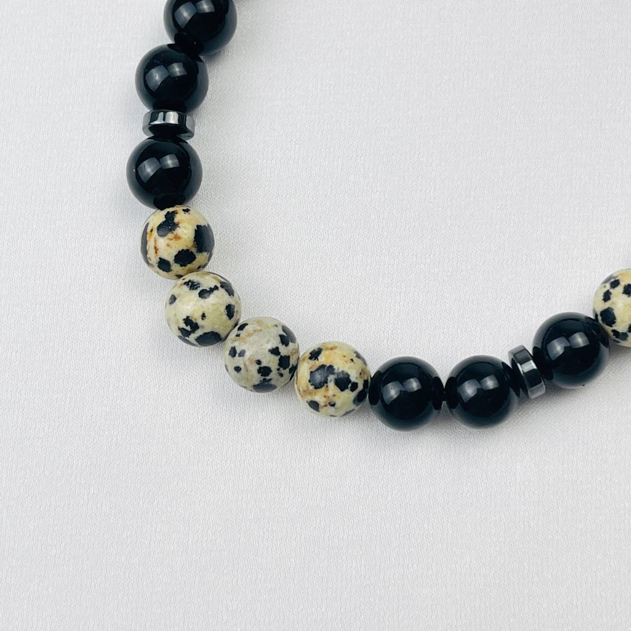 Радуга Самоцветов Браслет регулируемый из золотистого Обсидиана,перепелиной Яшмы и Гематита