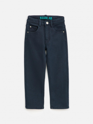 20120440088 Брюки джинсовые (утепленные) детские для мальчиков Hicks темно-синий