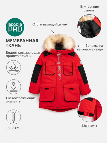 20120770008 Куртка детская для мальчиков Vries красный