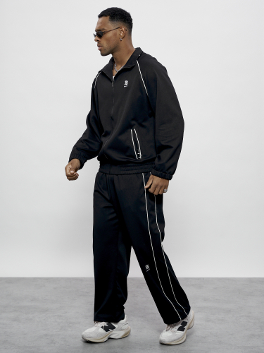 Спортивный костюм мужской оригинал черного цвета 15005Ch