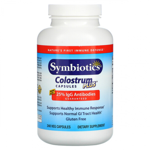 Symbiotics, Colostrum Plus, вегетарианские капсулы