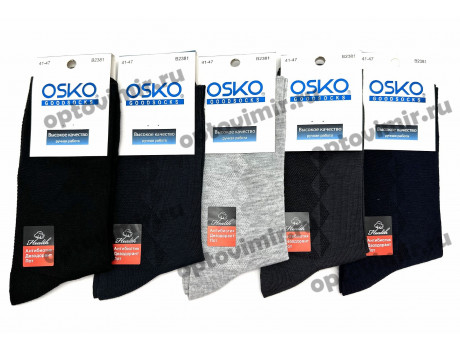 Носки мужские Osko длинные классические с сеточкой В2381
