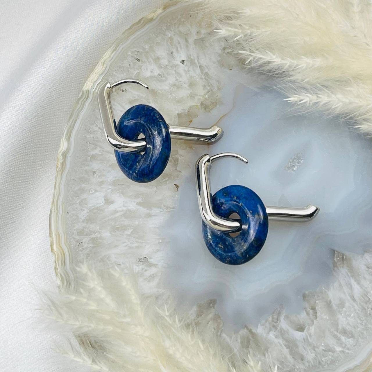 Радуга Самоцветов Серьги с Лазуритом