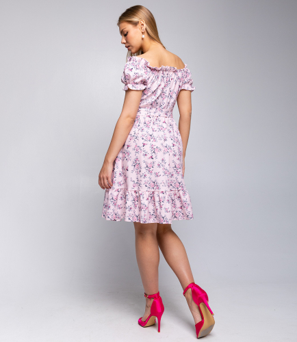 Платье #КТ6807 (3), розовый
