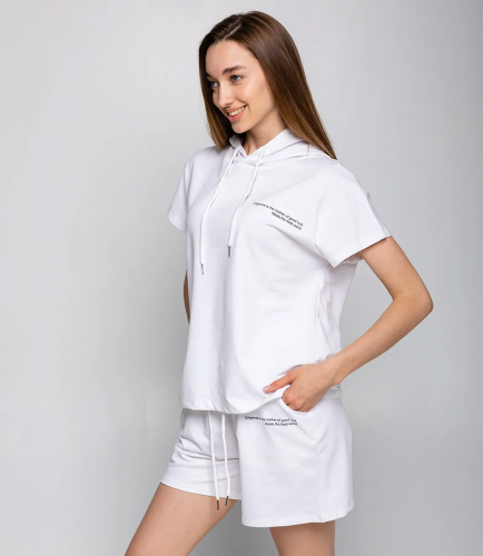 Спортивный костюм #КТ3885, белый