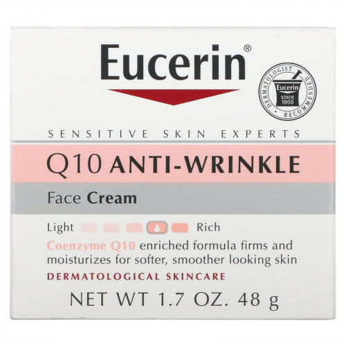 Eucerin, крем для лица против морщин с коэнзимом Q10, 48 г (1,7 унции)