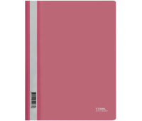 Папка-скоросшиватель пластик. СТАММ А4, 180мкм, розовая с прозр. верхом, ММ-31268, 362116