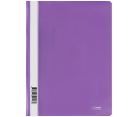 Папка-скоросшиватель пластик. СТАММ А4, 180мкм, фиолетовая с прозр. верхом, ММ-30913, 356768