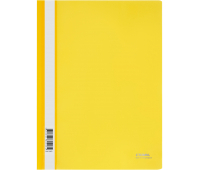 Папка-скоросшиватель пластик. СТАММ А4, 180мкм, желтая с прозр. верхом, ММ-30903, 356763