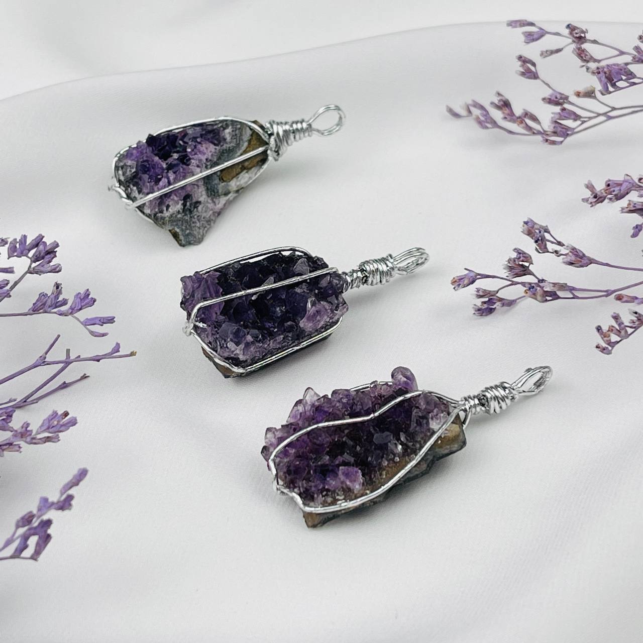 Радуга Самоцветов Кулон из необработанного Аметиста