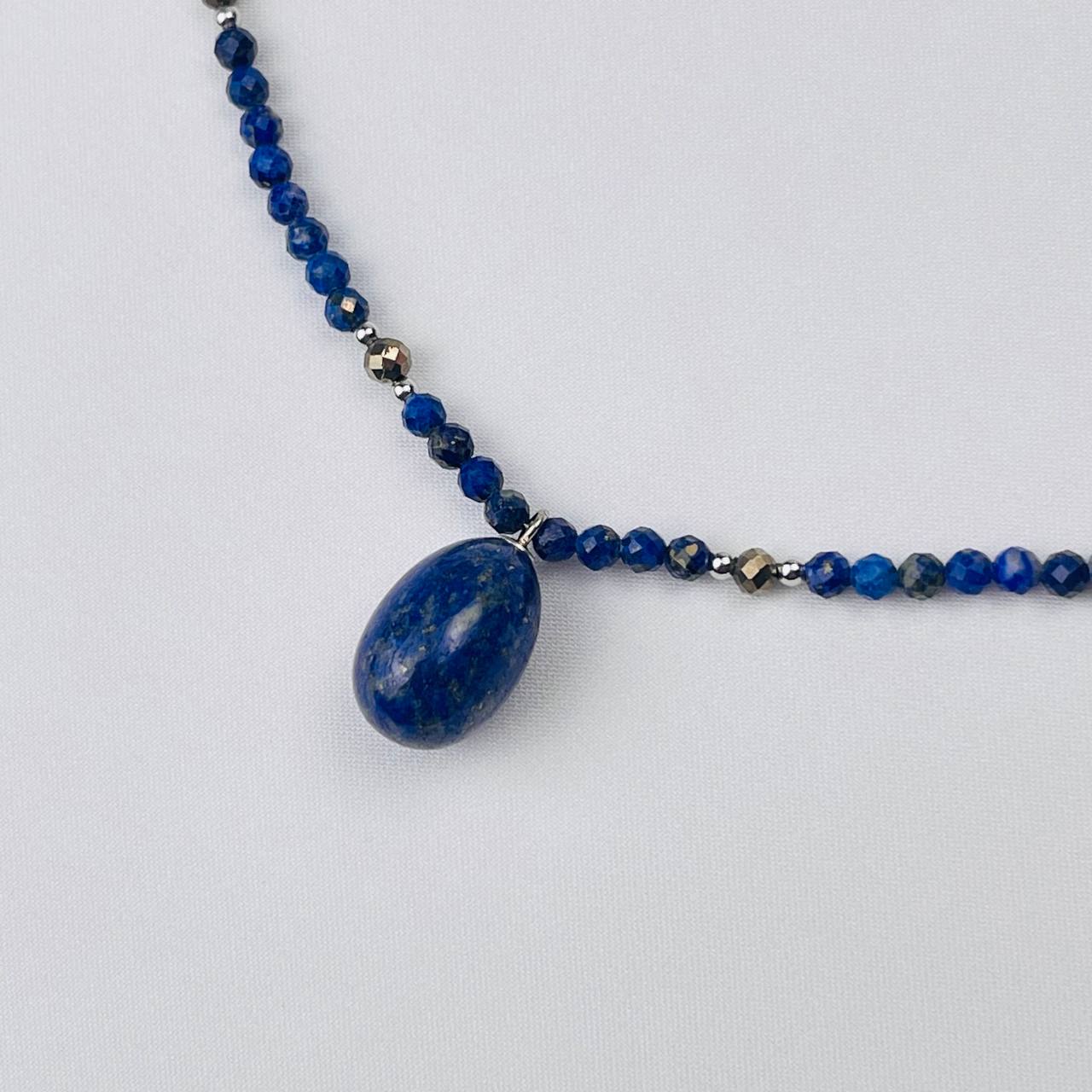 Радуга Самоцветов Чокер из Лазурита и Пирита