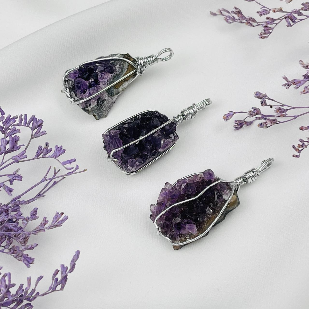 Радуга Самоцветов Кулон из необработанного Аметиста