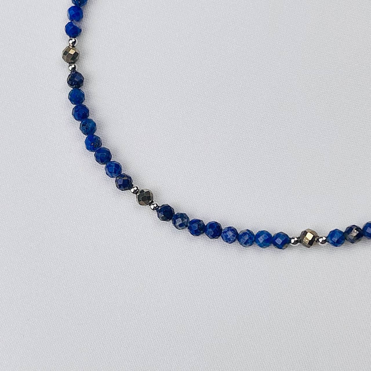 Радуга Самоцветов Чокер из Лазурита и Пирита