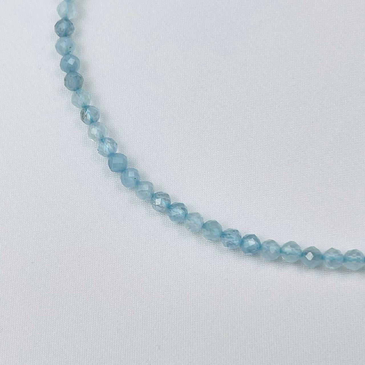 Радуга Самоцветов Бусы-Чокер из Аквамарина