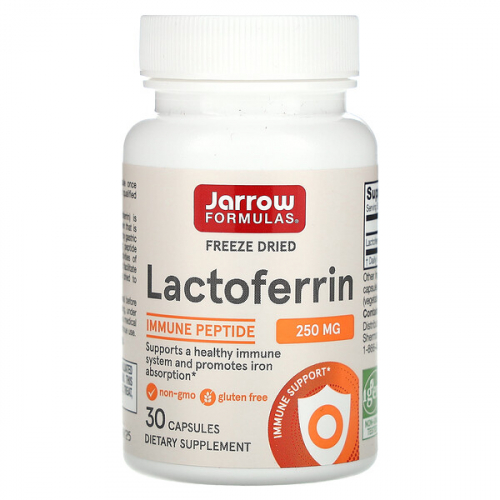 Jarrow Formulas, Лактоферрин, сублимированный, 250 мг, капсулы