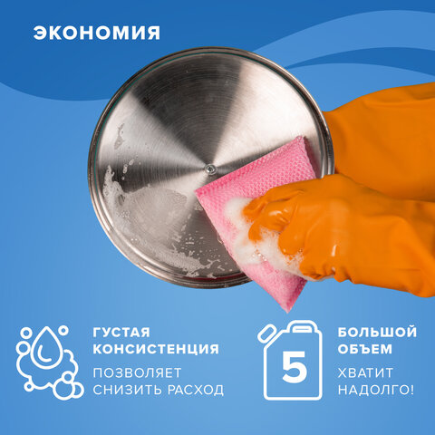 Средство для мытья посуды 5 л, ЛАЙМА PROFESSIONAL