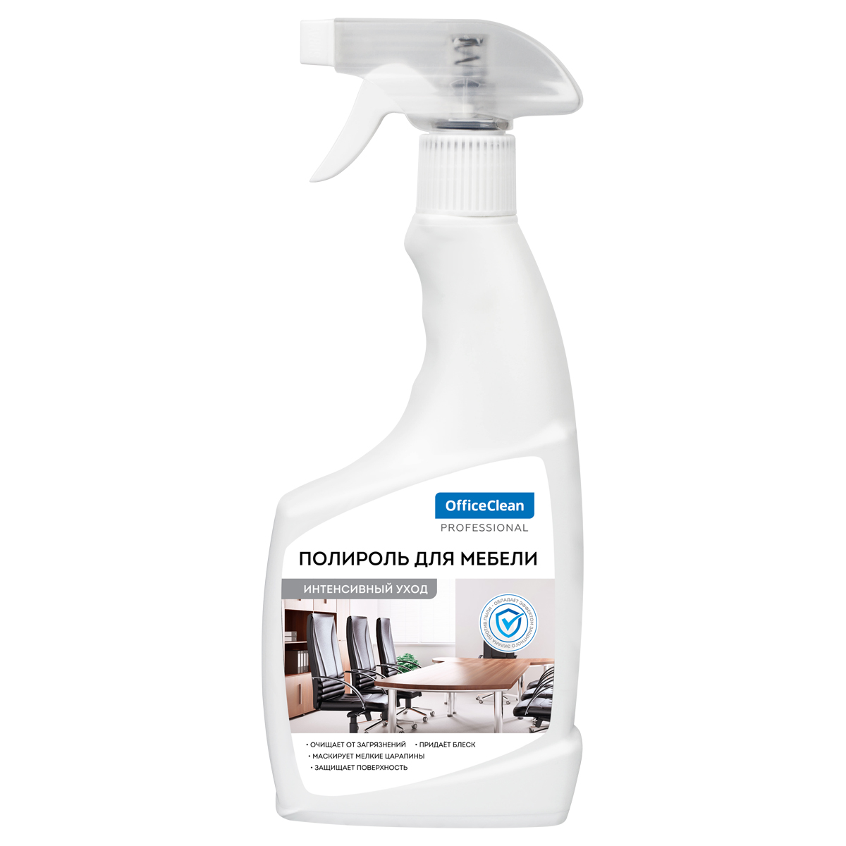 Полироль для мебели OfficeClean 500мл, спрей 298172