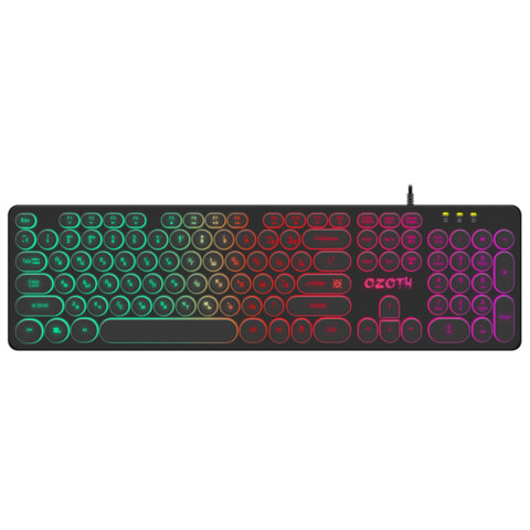 Клавиатура проводная игровая DEFENDER OZOTH GK-106, USB, 104 клавиши, с подсветкой, черная, 45106, 513827