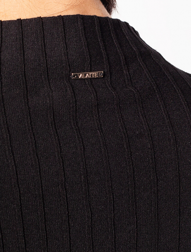 Ст.цена 2390р Тонкое вязаное платье из вискозы D32.040 черный