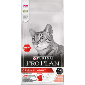 Pro Plan для взрослых кошек с лососем, (1,5 кг)